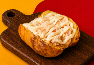 Batata Recheada Camarão 4 Queijos