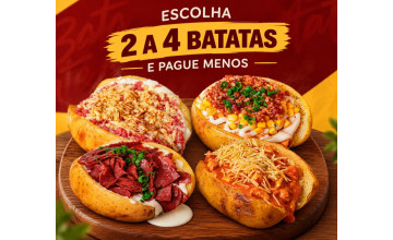 COMBO FAMÍLIA - 2 a 4 BATATAS % COM DESCONTO %