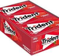 CHICLETE TRIDENT MORANGO 8G