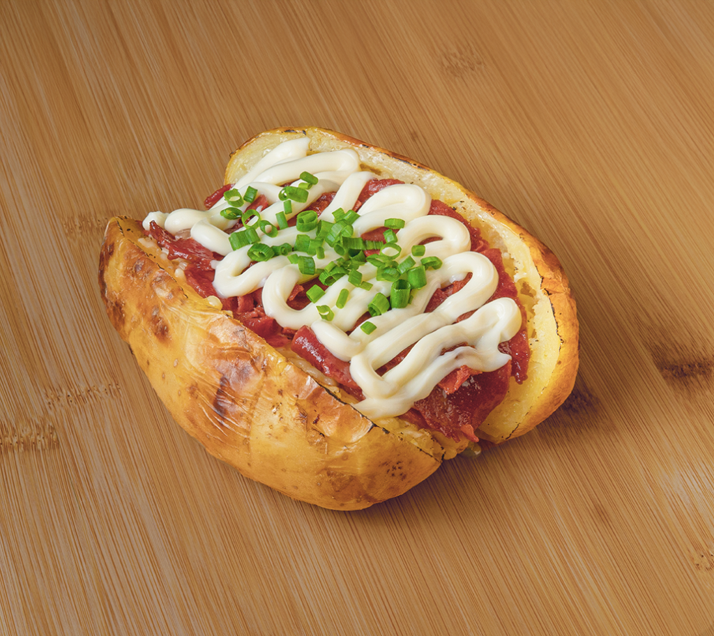 Batata Recheada Calabresa com Catupiry