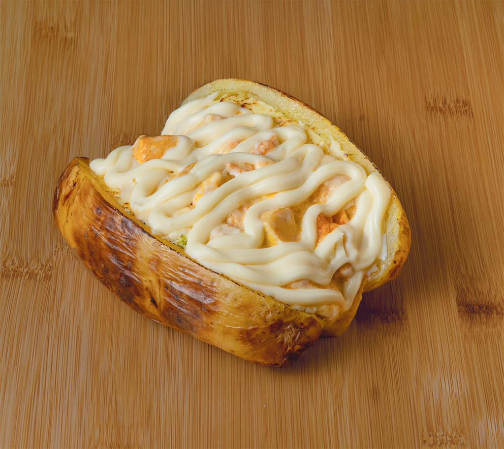 Batata Recheada Frango aos 4 queijos