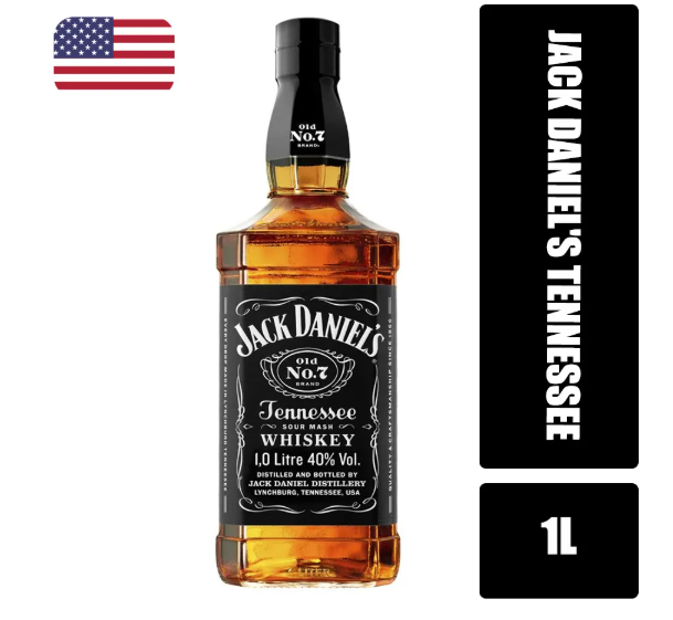 Whisky JACK DANIEL'S Tennessee Garrafa 1L