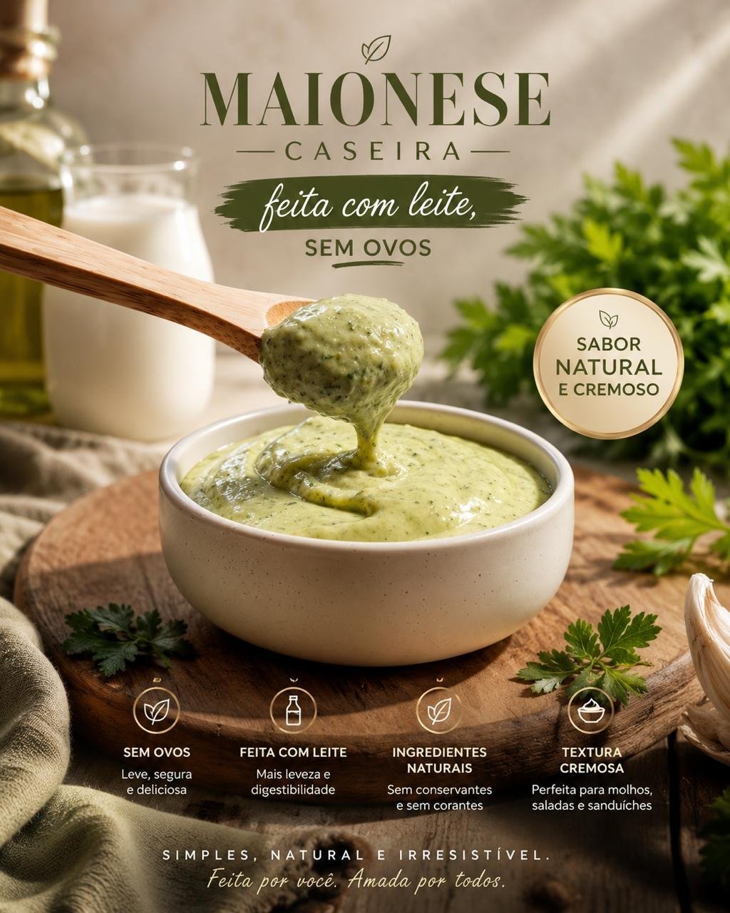 MAIONESE VERDE DA CASA - POTE 50 ML