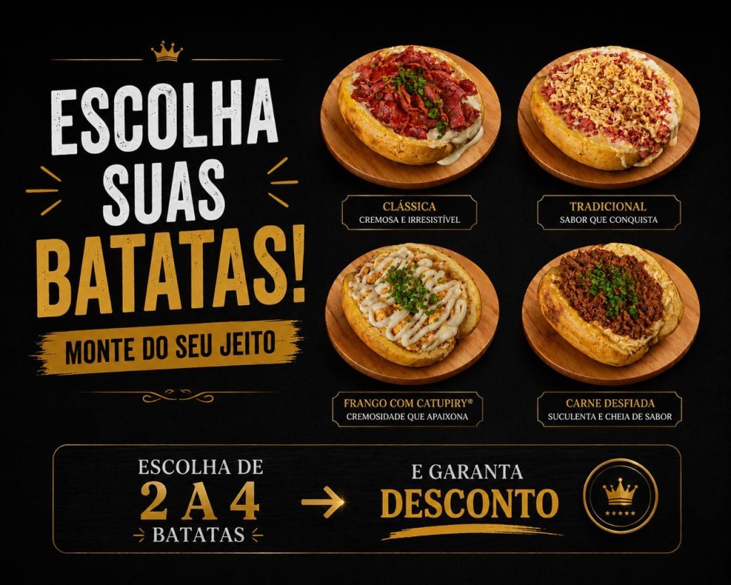 2 a 4 BATATAS - 10% OFF