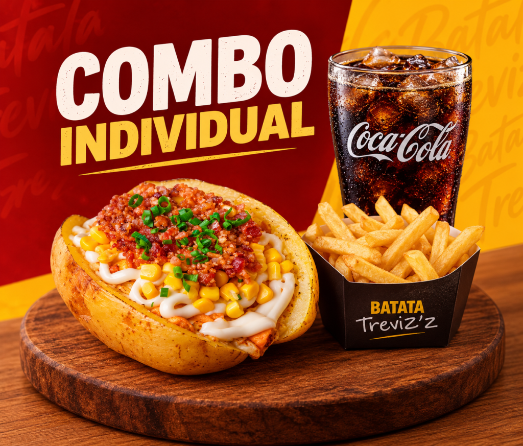 COMBO INDIVIDUAL - RECHEADA + FRITAS + BEBIDA